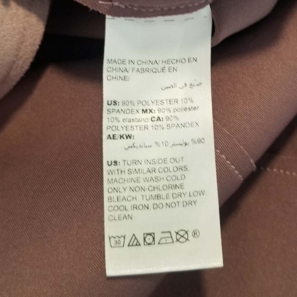 Chico's Purple Faux Suede Jacket Size 0P U.S. Size 4/6P - Picture 9 of 10